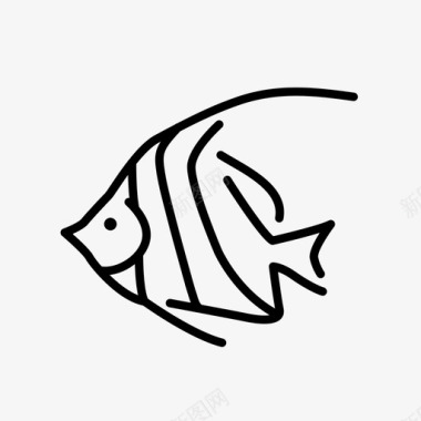 学校旗帜鱼鱼类渔业图标图标