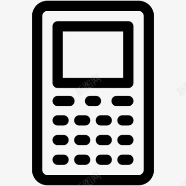手机键盘电话智能手机图标图标