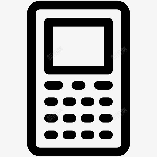 手机键盘电话智能手机图标svg_新图网 https://ixintu.com 手机 智能手机 电子图标集 键盘电话