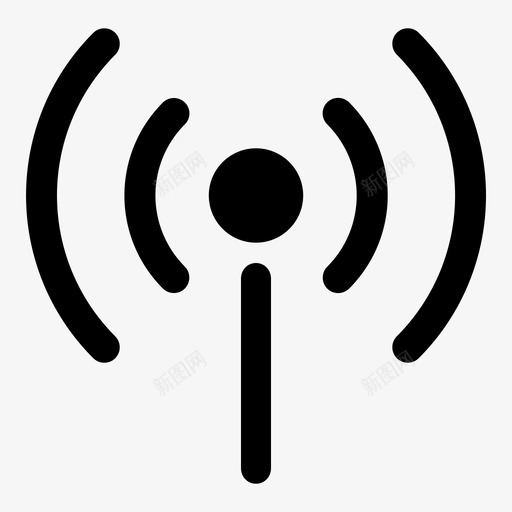 全信号塔音量图标svg_新图网 https://ixintu.com wifi wifi状态 全信号 塔 无线 音量
