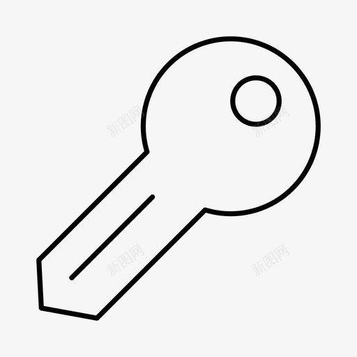 钥匙房门钥匙打开图标svg_新图网 https://ixintu.com 安全 家用 开锁 房门钥匙 打开 钥匙