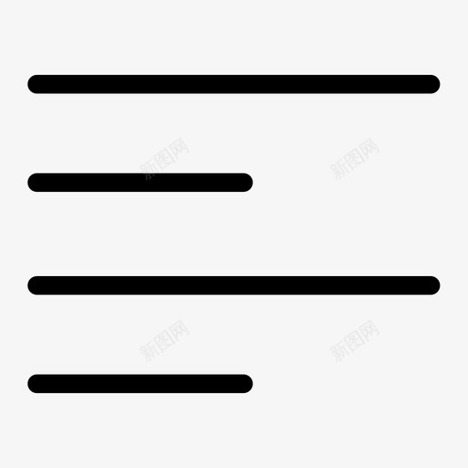左对齐文本类型图标svg_新图网 https://ixintu.com 单词 基本粗体 左对齐 文本 类型