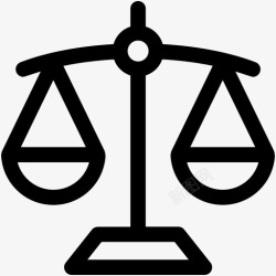 法律可爱正义尺度平衡尺度法院图标高清图片