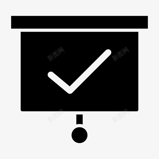 投影仪屏幕批准复选标记在线演示图标svg_新图网 https://ixintu.com 在线演示 复选标记 屏幕投影仪 投影仪屏幕批准