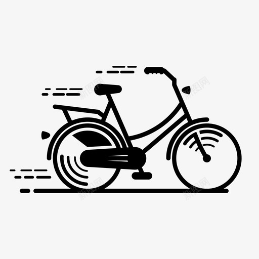 奶奶的自行车自行车荷兰语图标svg_新图网 https://ixintu.com 交通工具 奶奶的自行车 自行车 荷兰语