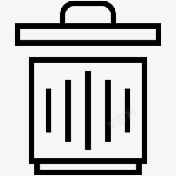 现代垃圾桶垃圾桶回收站大海图标高清图片