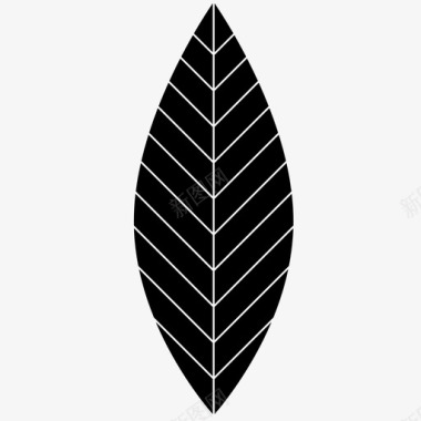叶平坦森林图标图标