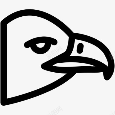 鹰鸟蛋图标图标