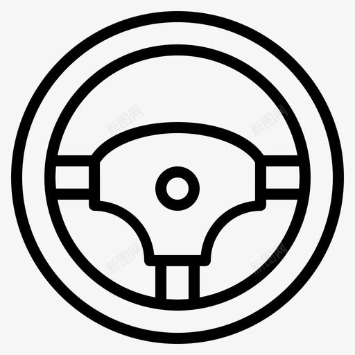 转向自动汽车图标svg_新图网 https://ixintu.com 动力 控制 汽车 汽车服务 自动 转向 钢印