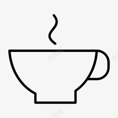 咖啡杯饮料玻璃杯图标图标