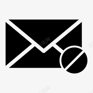 电子邮件被拒绝计算机邮件电子邮件图标图标