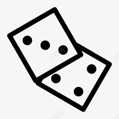 骰子棋盘乐趣图标图标