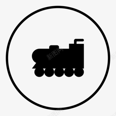 火车火车轨道铁路图标图标
