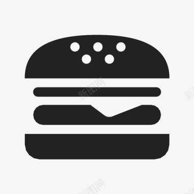芝士汉堡面包食物图标图标