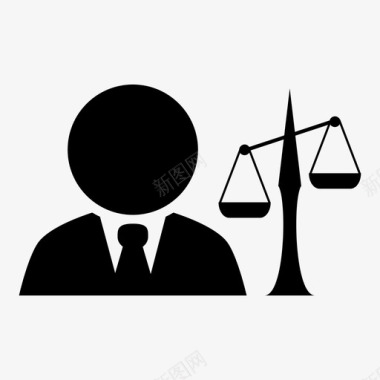 律师法庭法官图标图标