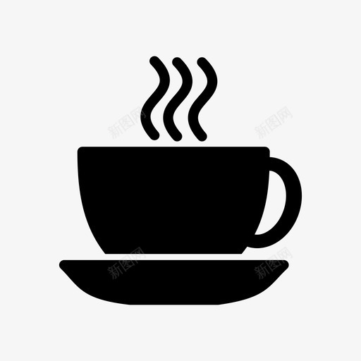 蒸杯咖啡饮料图标svg_新图网 https://ixintu.com 厨房 咖啡 蒸杯 饮料