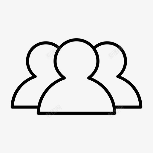 团队社区人群图标svg_新图网 https://ixintu.com 人群 团体 团队 海洋 社会 社区 管理层
