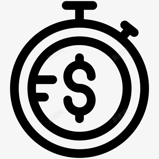 秒表计时器悸动图标svg_新图网 https://ixintu.com 互联网 人力资源可爱的图标 悸动 智能手机 流 爆发 秒表 税务提醒 美元 计时器