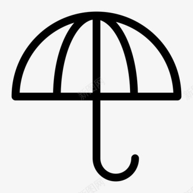 雨伞保护伞防雨图标图标