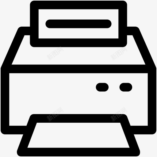 打印机传真机电子图标集svg_新图网 https://ixintu.com 传真机 打印机 电子图标集