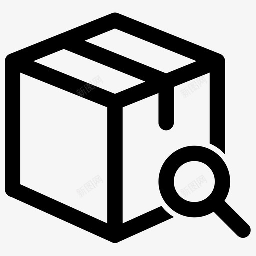 找包裹箱子纸板图标svg_新图网 https://ixintu.com 包裹 找包裹 搬家 箱子 纸板 送货