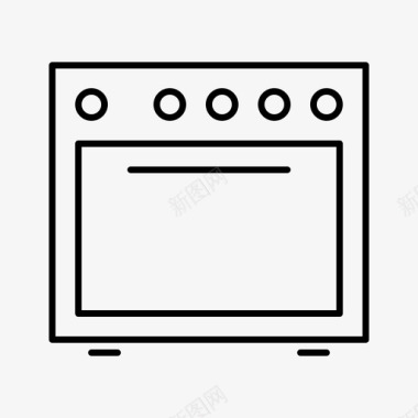 炉灶烹饪食物图标图标
