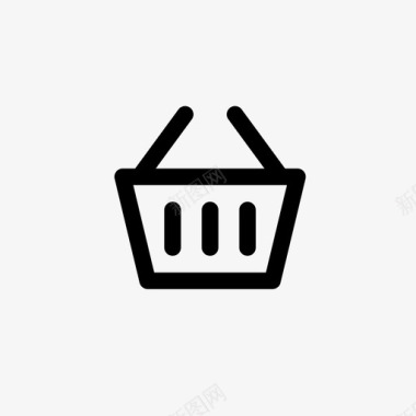 购物篮市场网上商店图标图标