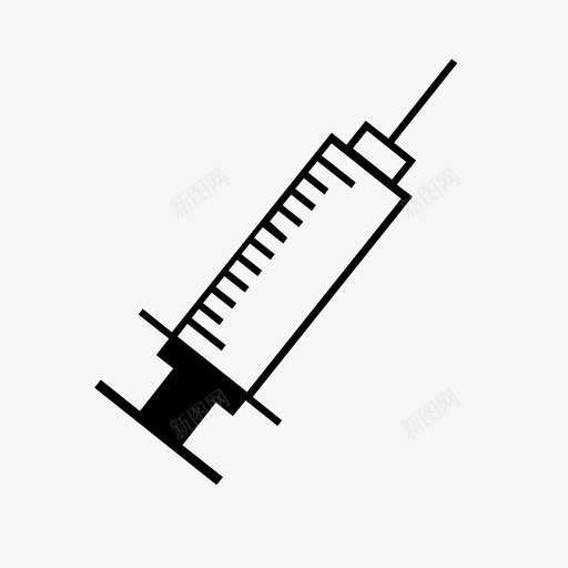 注射器血液针剂图标svg_新图网 https://ixintu.com 注射器 疫苗 血液 针剂 针头