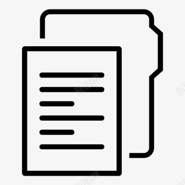 文件文件夹保存纸张图标图标