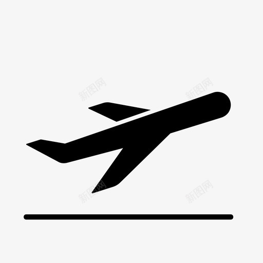 飞机起飞飞行图标svg_新图网 https://ixintu.com 导航 起飞 飞机 飞行