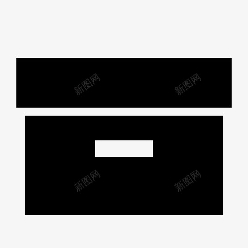 纸盒容器支架图标svg_新图网 https://ixintu.com 业务标志 仓库 容器 支架 纸盒