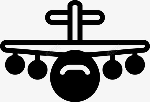 飞机军队徽章图标图标