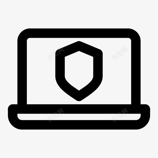 安全笔记本电脑macbook上网本图标svg_新图网 https://ixintu.com macbook 上网本 安全笔记本电脑 屏幕通知 屏蔽 笔记本电脑屏幕