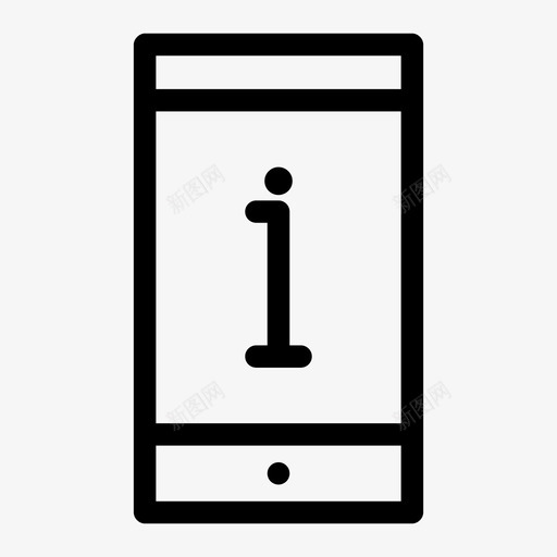 智能手机信息手机设备图标svg_新图网 https://ixintu.com iphone 屏幕通知 手机 智能手机信息 设备