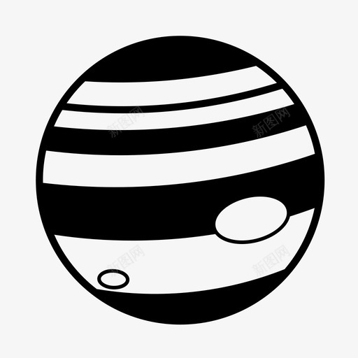 行星天文气体图标svg_新图网 https://ixintu.com 天文 巨星 木星 气体 行星