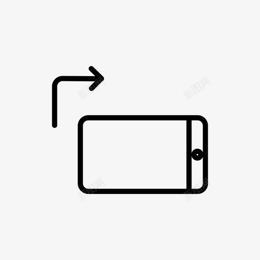 纵向旋转手机移动图标svg_新图网 https://ixintu.com 固定视图 手机 方向 时钟 智能手机 更改 横向 移动 纵向旋转 角度