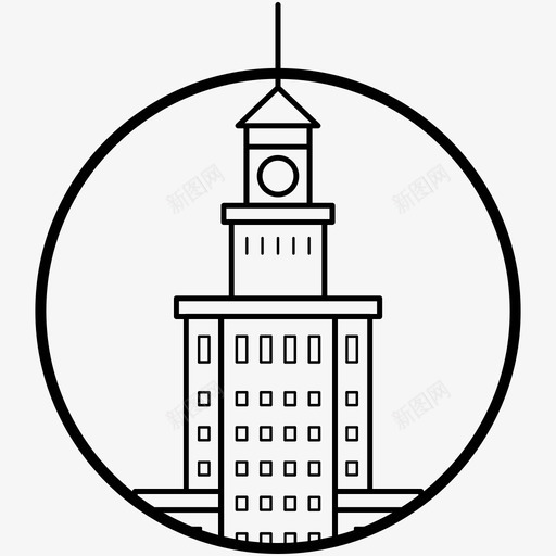 卢兹站巴西城市图标svg_新图网 https://ixintu.com estacao estacaodaluz 世界顶级城市线图标 卢兹站 城市 城市站 巴西