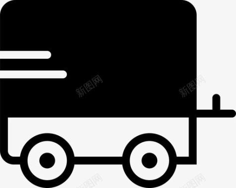 拖车汽车运输工具图标图标