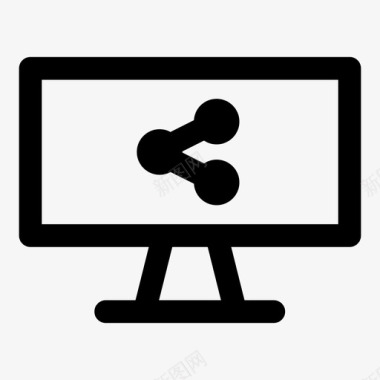 电脑分享互联网媒体图标图标