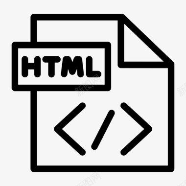 html代码开发编程图标图标