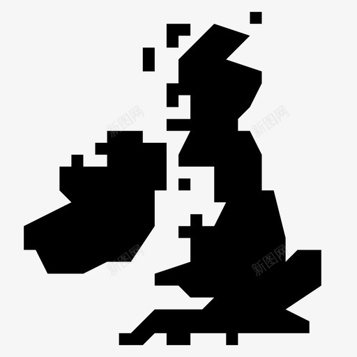 大不列颠欧洲地图图标svg_新图网 https://ixintu.com 世界地图字形 地图 大不列颠 欧洲 英国