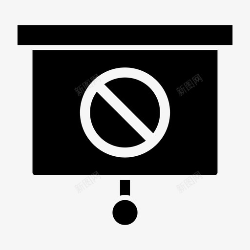 投影机屏幕被阻止大屏幕拒绝图标svg_新图网 https://ixintu.com 在线演示 大屏幕 屏幕投影机 屏幕解释 投影机屏幕被阻止 拒绝 禁止 站立屏幕