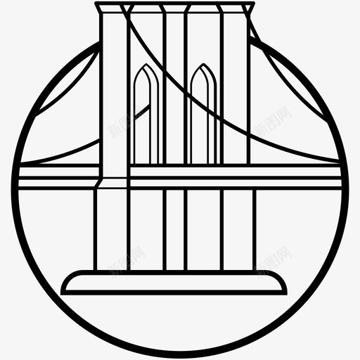 圣约翰桥俄勒冈州波特兰图标svg_新图网 https://ixintu.com 世界顶级城市线图标 俄勒冈州 圣约翰桥 威拉米特河 波特兰 美国