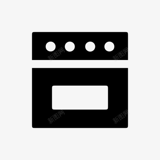 烤箱厨房微波炉图标svg_新图网 https://ixintu.com 厨房 微波炉 炉子 烤箱