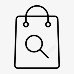 购物找我找购物袋电子商务网上购物车图标高清图片