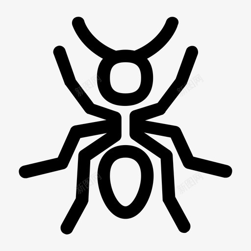 蚂蚁虫子昆虫图标svg_新图网 https://ixintu.com 动物 昆虫 虫子 蚂蚁