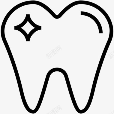 牙齿健康牙齿人类牙齿图标图标