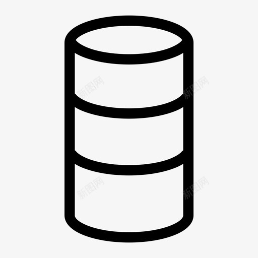 数据库传输表图标svg_新图网 https://ixintu.com 传输 容器 数据库 文件 桶 电池 管道 网络 表
