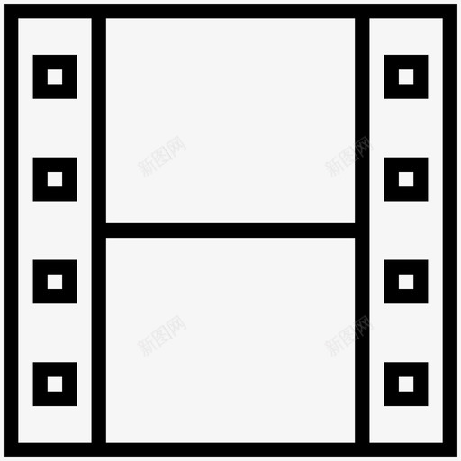 胶卷相机卷底片图标svg_新图网 https://ixintu.com 图像卷 底片 电影卷 相机卷 网络和通信 胶卷