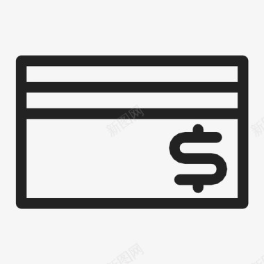 信用卡银行美元图标图标